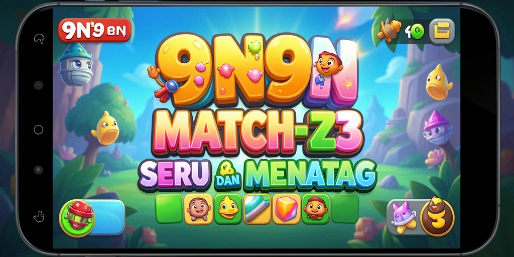 Tampilan gameplay seru dari 9N9N yang memikat.