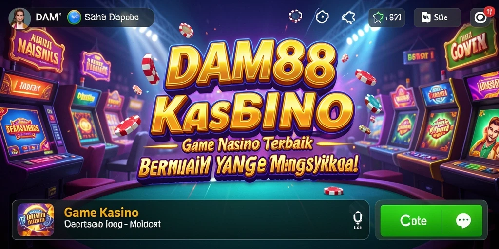 Screenshot gameplay DAM88 yang menampilkan keseruan permainan Kasino.