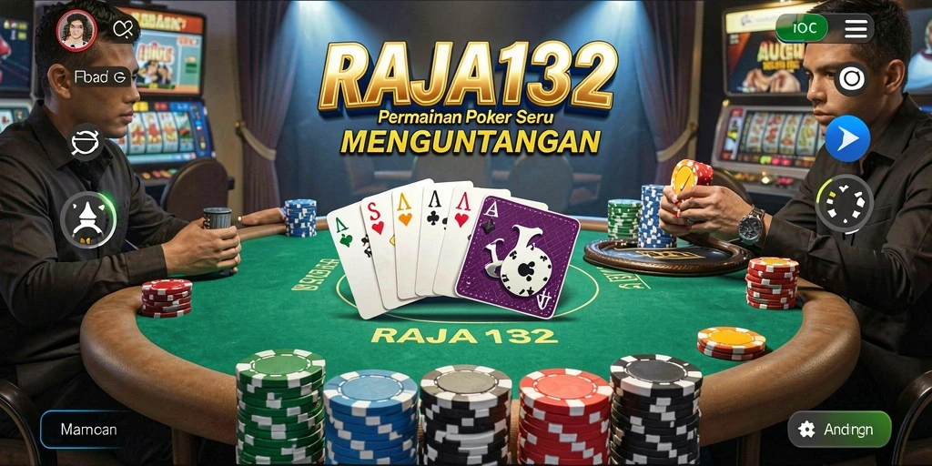 Gameplay menyenangkan dan interaktif di RAJA132 Poker.