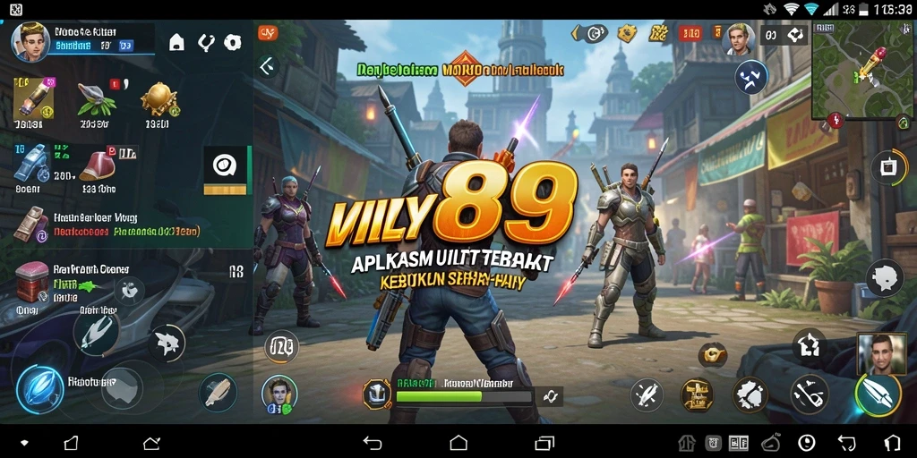 Tampilan antarmuka V89 yang intuitif dan mudah digunakan.